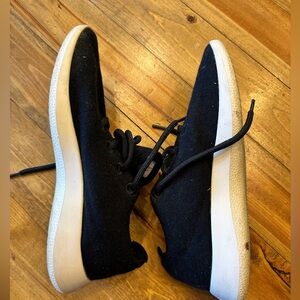 Allbirds Wool Runners WR Merino Black White Athletic Running Shoes Womens Size 9